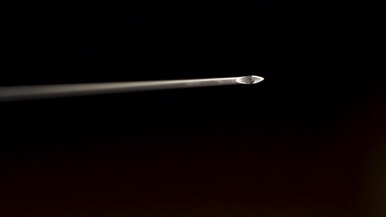 주사 바늘과 드롭