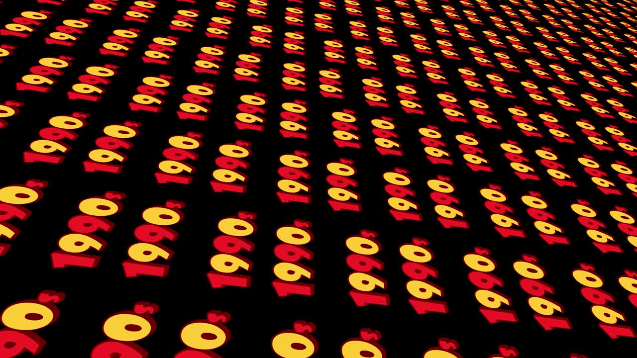 animación de fondo de rotación de los años noventa.