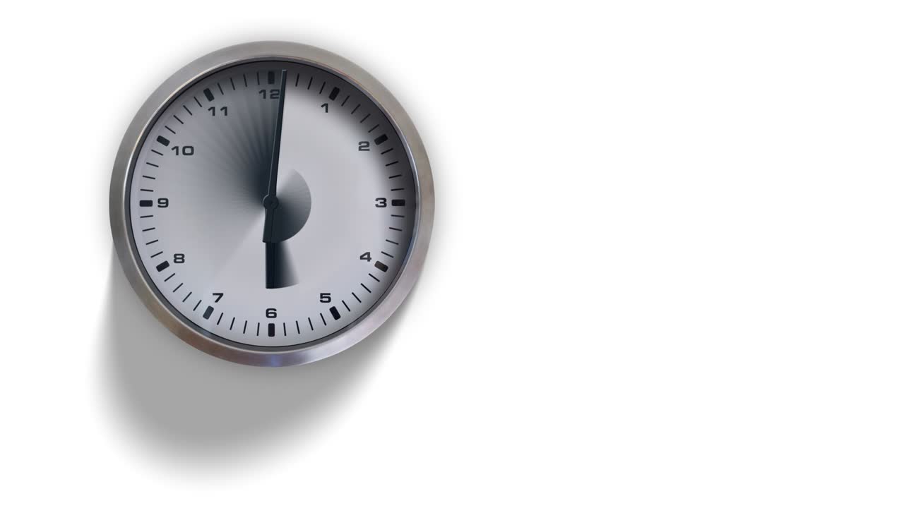 Orologio in timelapse, terzo frontale (4K).