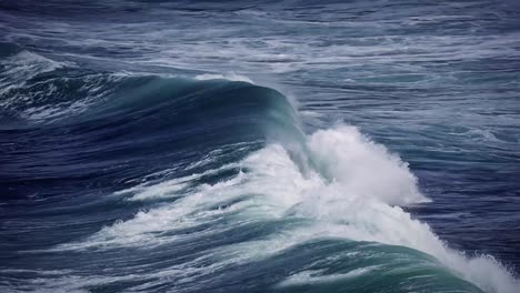 immerse yourself in the raw energy of nature with this dramatic footage of ocean waves in motion. towering swells surge forward