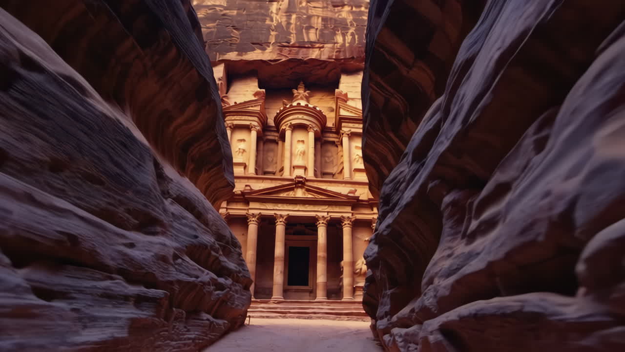 el siq y el tesoro de petra.