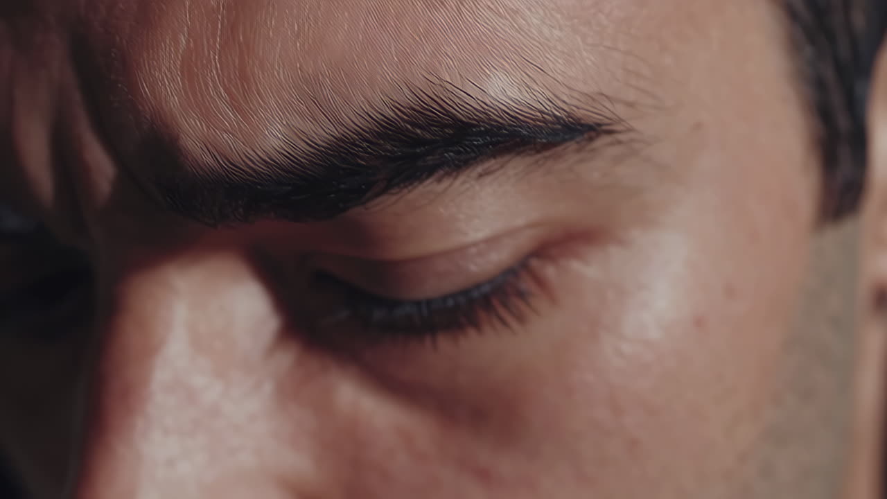 primer plano de la cara de un hombre