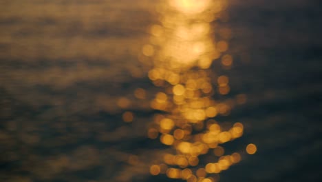 orange glare of the sea during sunset