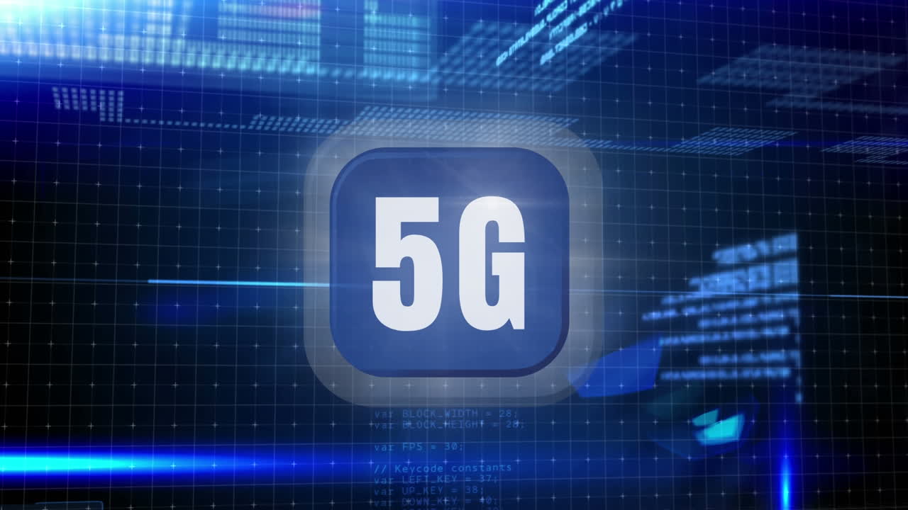 pulsante 5g con codice digitale