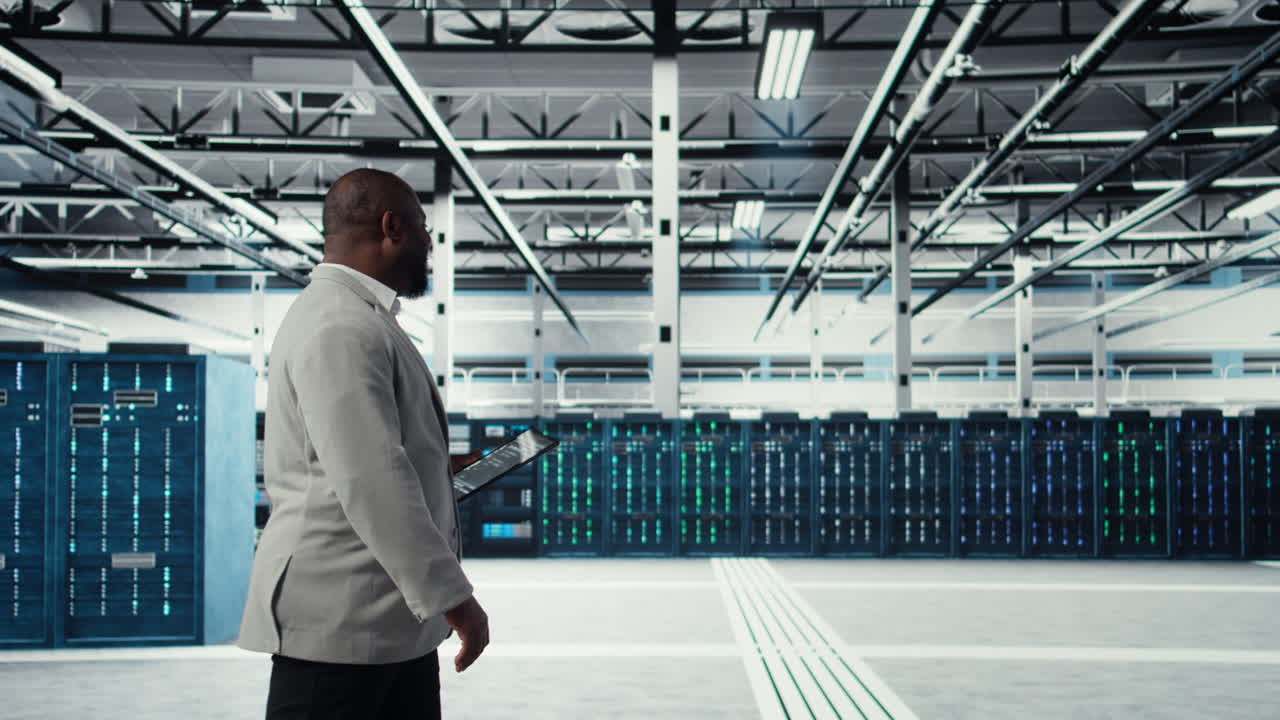 Vertical video Programmer in data center using tablet to manage software updates