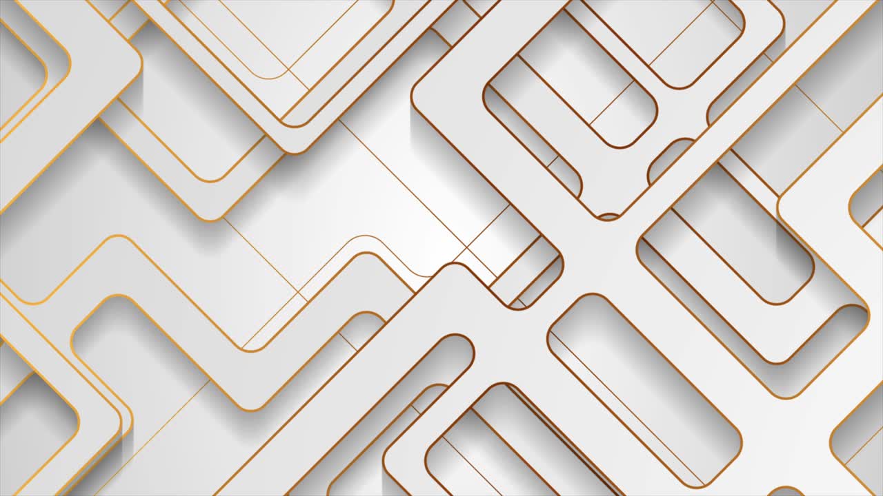 추상적인 금색 선과 함께 회색 기하학적 운동 배경