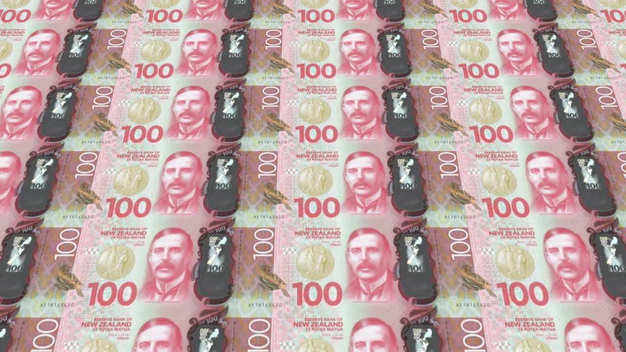 뉴질랜드의 100달러 지폐, 롤링, 현금, 루프