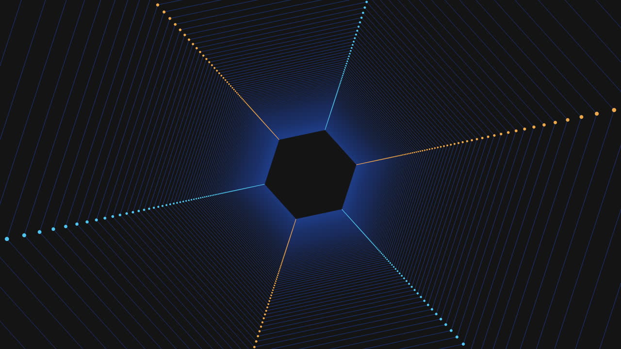 눈에 띄는 선으로 검은색과 파란색 패턴