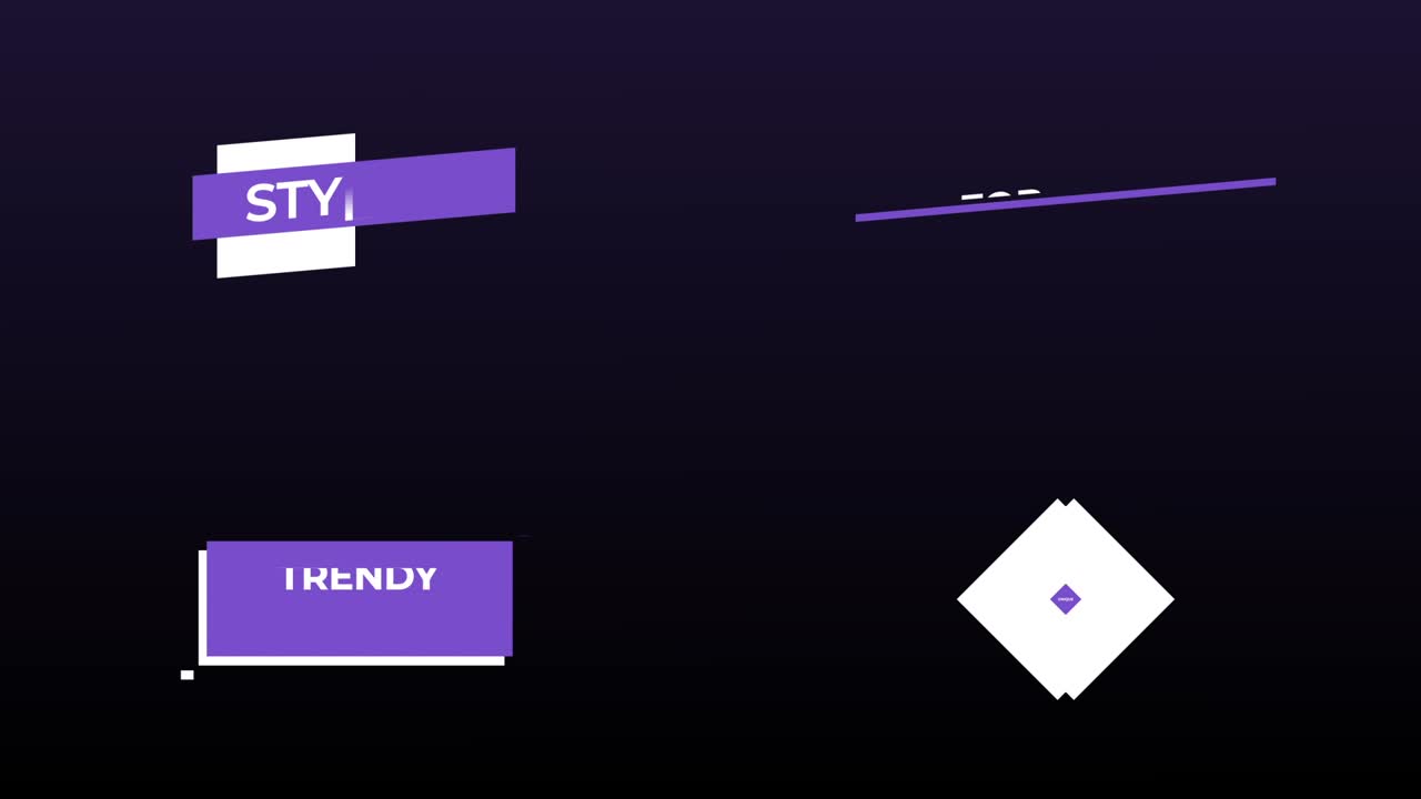 Stylish and Trendy Title Card Designs