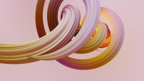 abstract colorful pastel swirl, natural curve art background. curved and wavy pattern with candy texture and subsurface scattering. 3d render loop