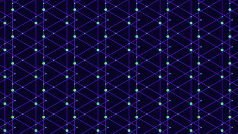 diagonal grid of geometric shapes triangles and squares arranged in repeating pattern