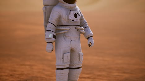 Astronaut-on-Mars-Surface.-Red-Planet-Covered-in-Gas-and-rock