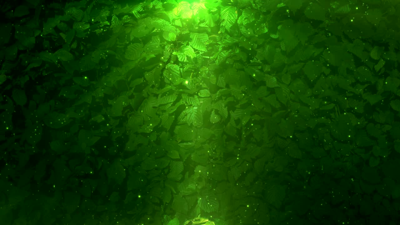 bucle de fondo de hojas verdes