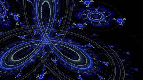 abstract animation shining particles stars sparks and magic dust forming