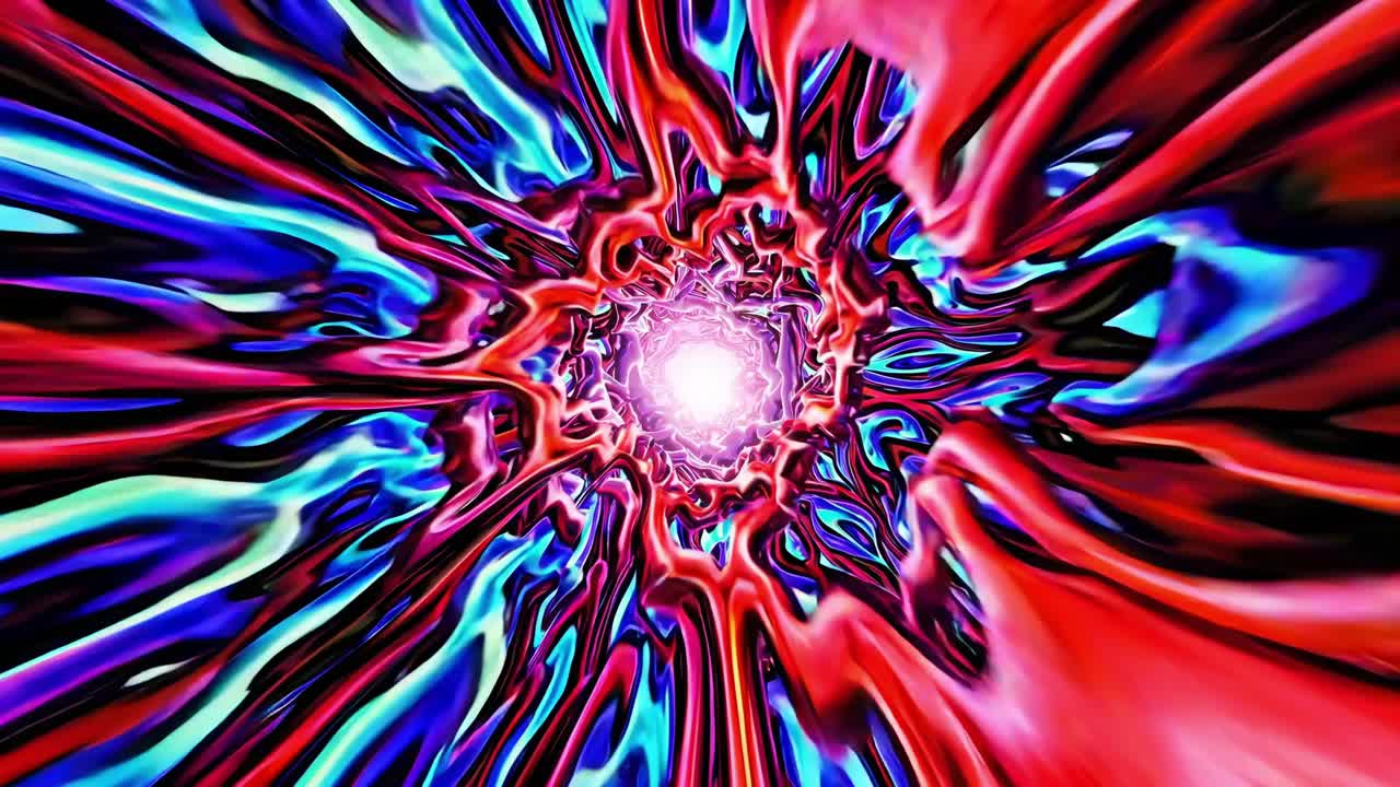 túnel abstractamente colorido