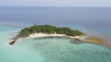 drone view of beautiful maldives island