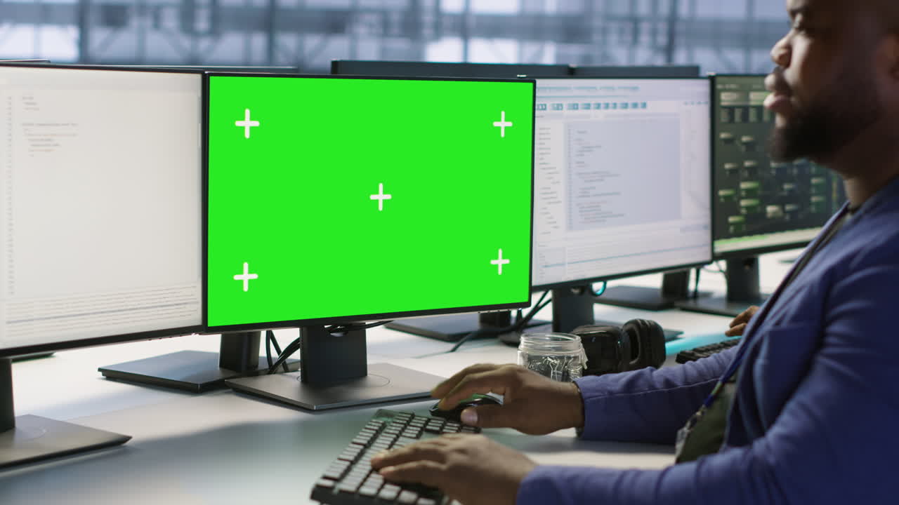 programador trabajando en una computadora