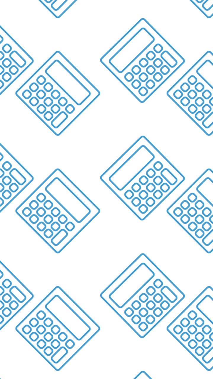 Animation of school items icons moving on white background