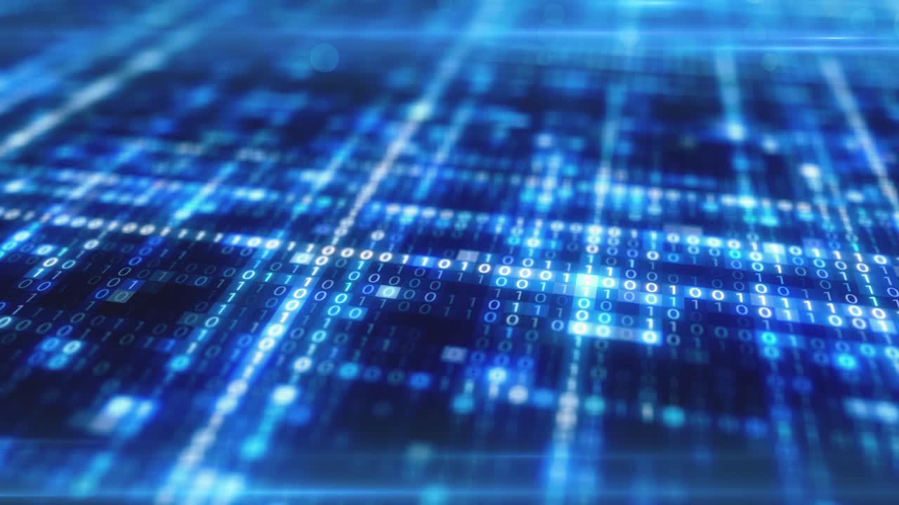 Binary Code Digital Abstract Background