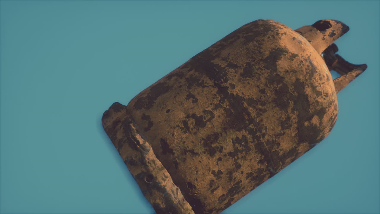 위험 오래된 녹화 된 가스 컨테이너