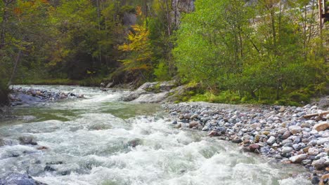 amazing flowing river rafting spot at eisenkappel vellach austria