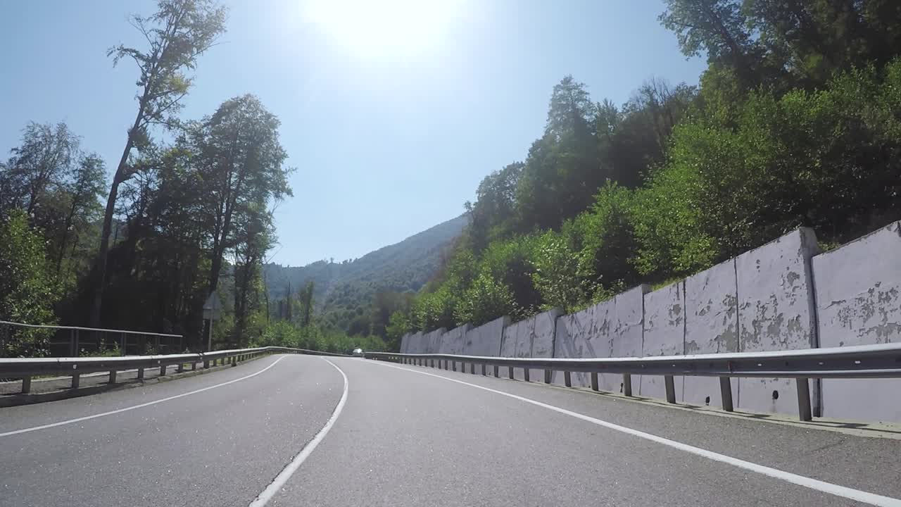 산악 도로 경치 드라이브