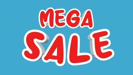 Mega-sale-text-animation-motion-graphics-on-blue-background-business-concept-retail-shop-for-video-elements