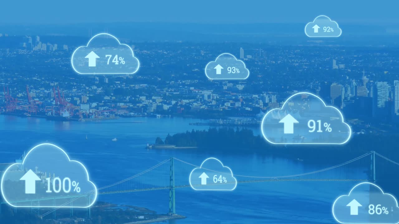 디지털 클라우드 4k에 업로드합니다.