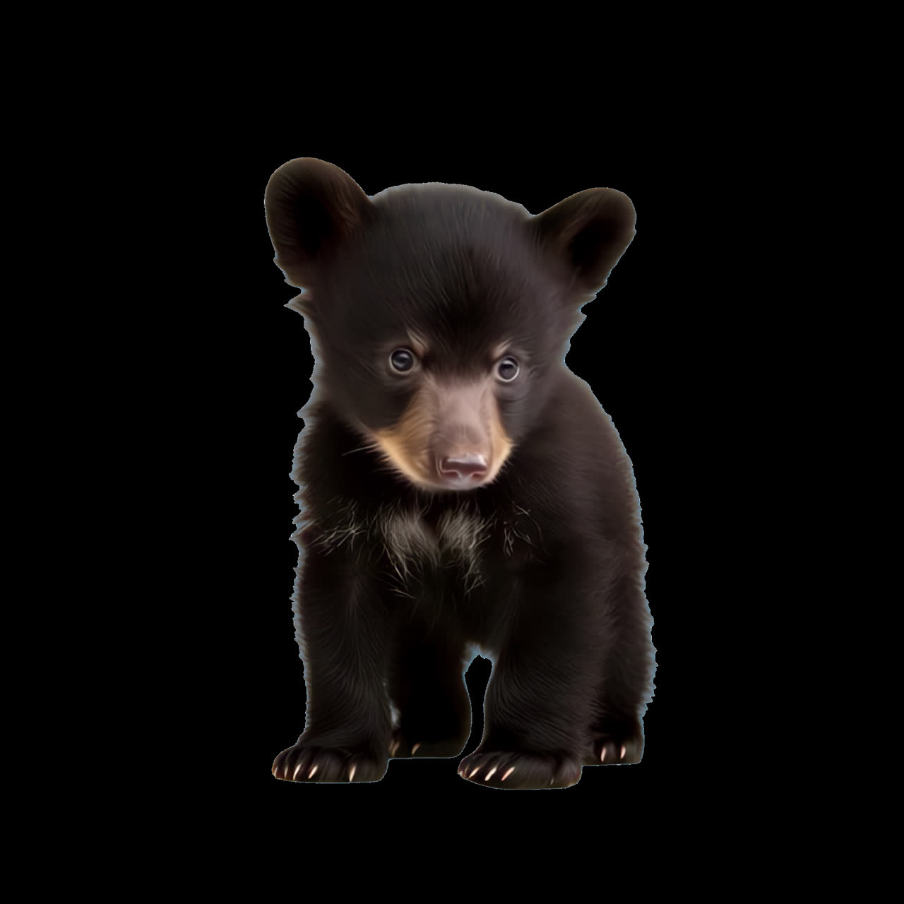 Cute Black Bear Cub