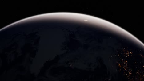earth globe planet from space orbit