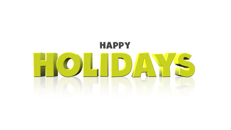 Cartoon-Happy-Holidays-cartoon-text-on-white-gradient