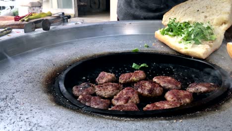 meatball in turkish outdoor style