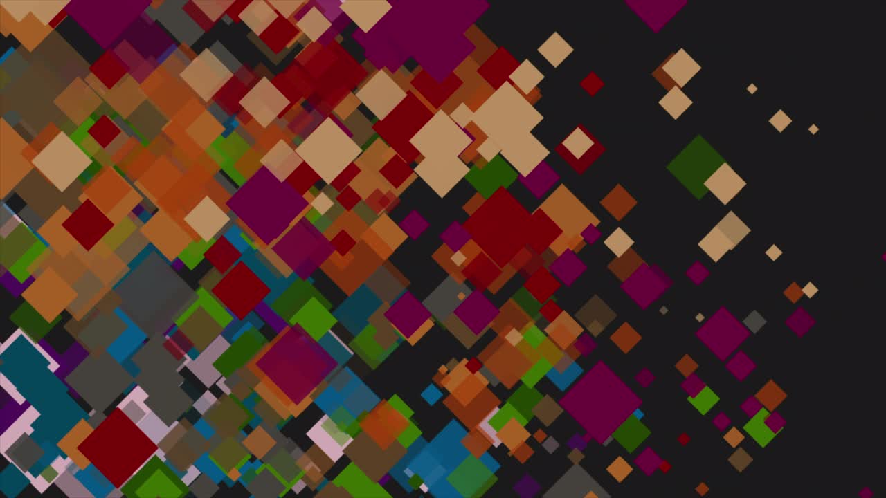 cuadrados coloridos abstracto geométrico retro fondo de movimiento