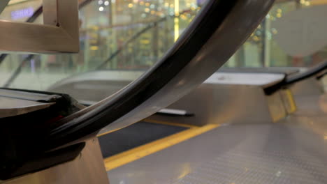 escalator electric stairs. urban staircase transportation