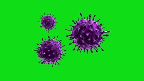 coronavirus (covid-19) animation green screen background