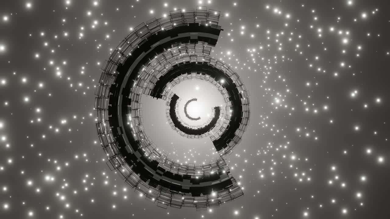 4k 3d 애니메이션, 추상적인 공상 과학 터널에서 비행, 미래의 모션 그래픽, 하이테크 배경