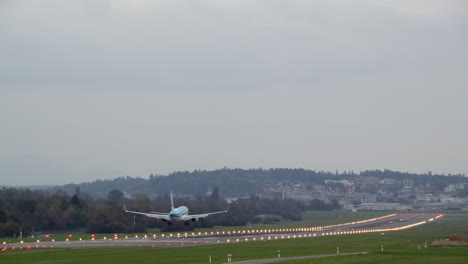 Passenger-airplane-landed-at-the-airport