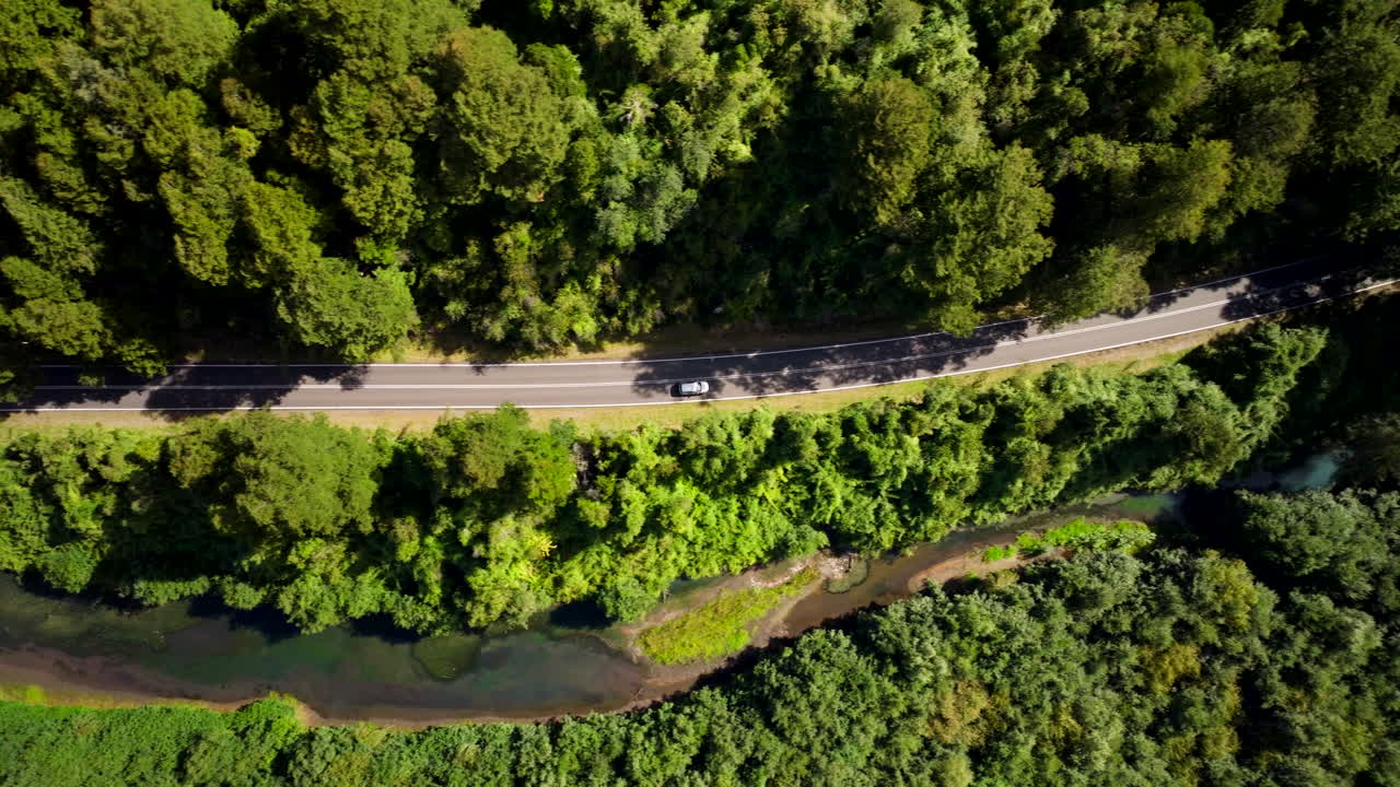 Tropical Wilderness Journeys, Remote Road Trip, Rural Drive, Birdseye