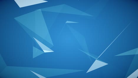 elegante animación de video futurista con triángulos brillantes en cámara lenta