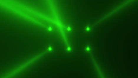 Glowing-neon-green-spotlight-beams-on-disco-performance-stage