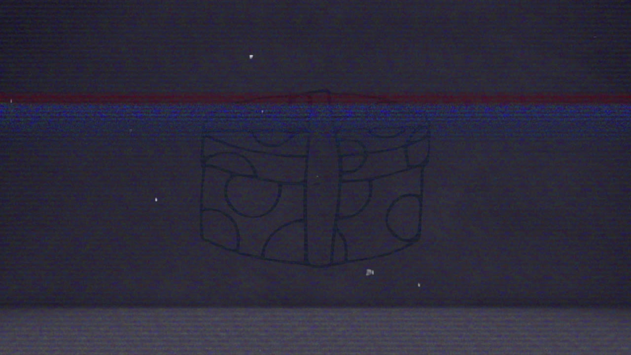 Animation of shapes moving over interference