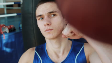 sesión de entrenamiento de boxeo