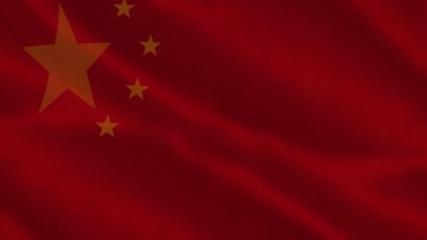 animación de la bandera de china ondeando con espacio de copia