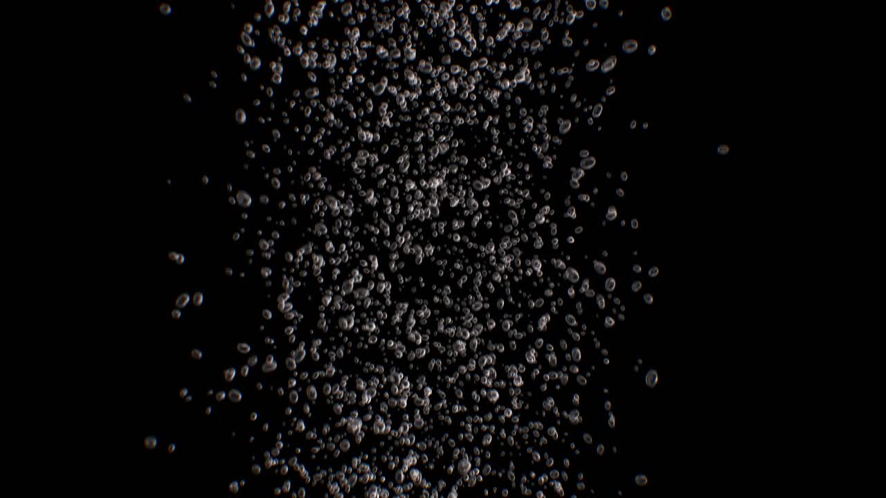 hermosas burbujas submarinas de nubes en un fondo blanco y negro.front. vista.