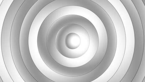 growing white circles motion graphics background