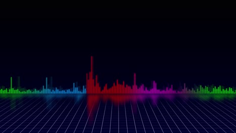 animated lines audio spectrum music visualizer waveform equalizer spectrum music equalizer wave