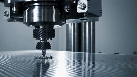 cnc drilling machine in action