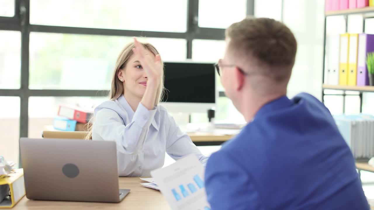 Business Team High Five in Office