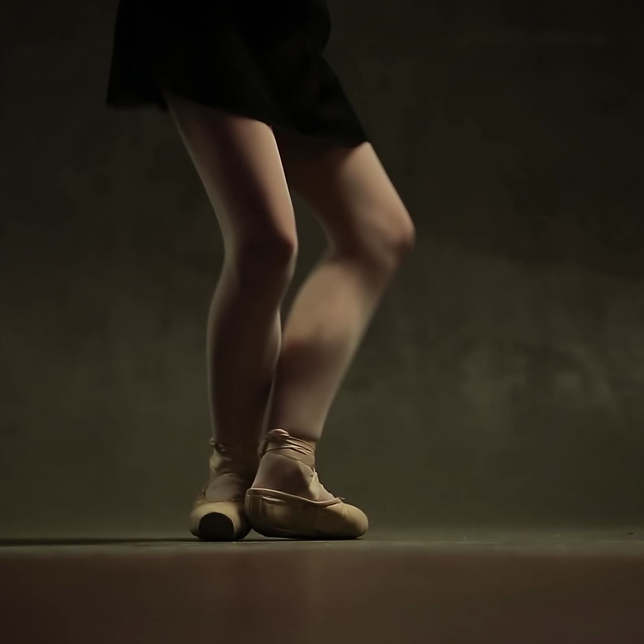 Young Ballet Dancers In Studio