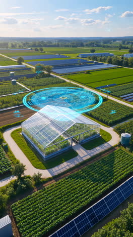 Smart Farming and Sustainable Agriculture with Greenhouse and Solar Panels